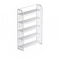 Standard Steel Bookshelf Modern Bookcase Storage and Display Shelves 23.6"L x 11"W x 59.1"H White Clearhalo 'Bookcases' 'furn' 'furn_bookcases' 'Furniture' 'Office Furniture' 5742149