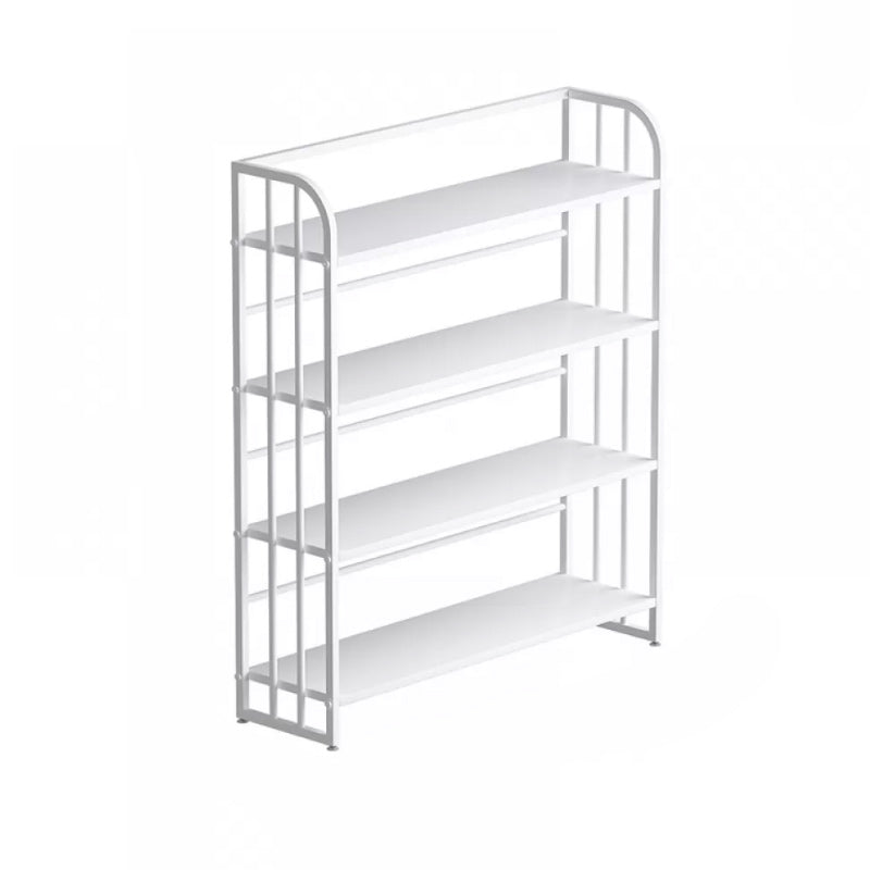 Standard Steel Bookshelf Modern Bookcase Storage and Display Shelves 23.6"L x 11"W x 46.5"H White Clearhalo 'Bookcases' 'furn' 'furn_bookcases' 'Furniture' 'Office Furniture' 5742150