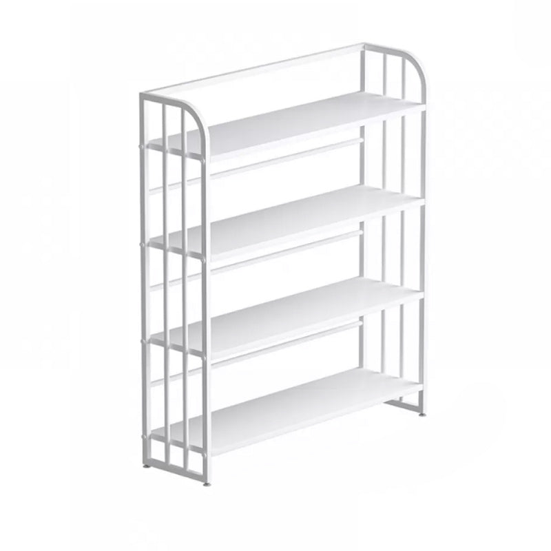 Standard Steel Bookshelf Modern Bookcase Storage and Display Shelves 31.5"L x 11"W x 46.5"H White Clearhalo 'Bookcases' 'furn' 'furn_bookcases' 'Furniture' 'Office Furniture' 5742151