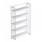 Standard Steel Bookshelf Modern Bookcase Storage and Display Shelves 39.4"L x 11"W x 59.1"H White Clearhalo 'Bookcases' 'furn' 'furn_bookcases' 'Furniture' 'Office Furniture' 5742155