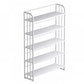 Standard Steel Bookshelf Modern Bookcase Storage and Display Shelves 47.2"L x 11"W x 59.1"H White Clearhalo 'Bookcases' 'furn' 'furn_bookcases' 'Furniture' 'Office Furniture' 5742156