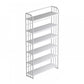 Standard Steel Bookshelf Modern Bookcase Storage and Display Shelves 31.5"L x 11"W x 71.7"H White Clearhalo 'Bookcases' 'furn' 'furn_bookcases' 'Furniture' 'Office Furniture' 5742158