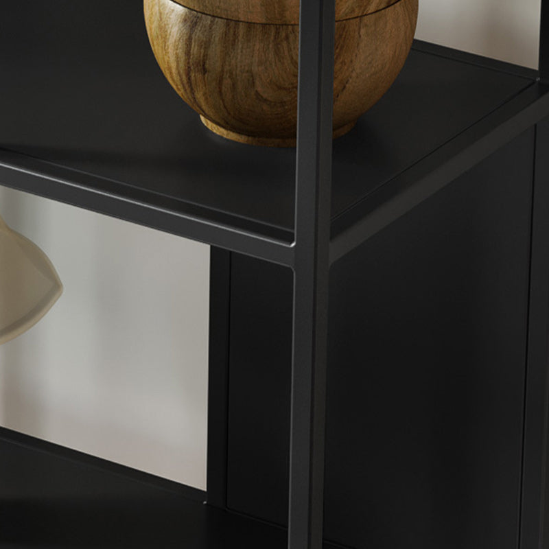 5-Shelf Modern Metal Bookshelf Etagere Open Shelf Bookcase in Burnish Clearhalo 'Bookcases' 'furn' 'furn_bookcases' 'Furniture' 'Office Furniture' 5742185