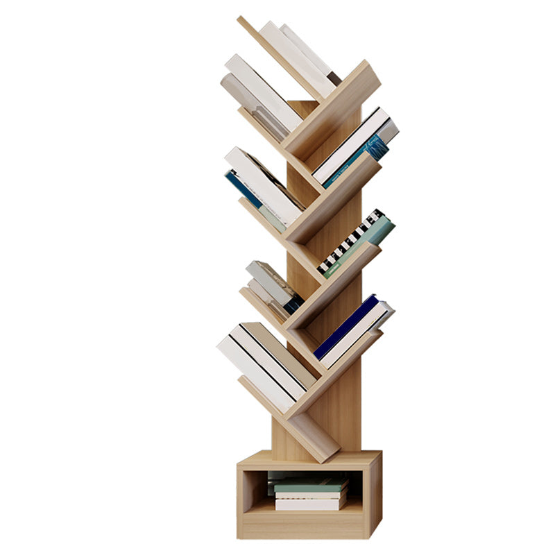 Libreria moderna in legno geometrica libreria chiusa a brunish