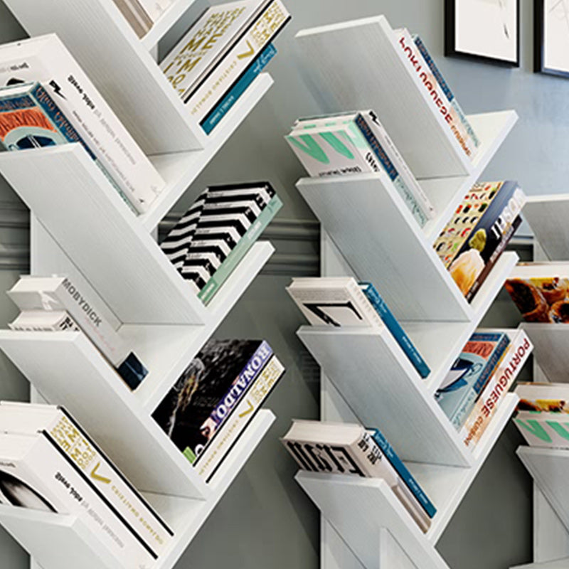 Libreria moderna in legno geometrica libreria chiusa a brunish