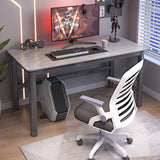 Desca da ufficio moderna in legno massiccio di scrittura di cavalletto rettangolare per casa