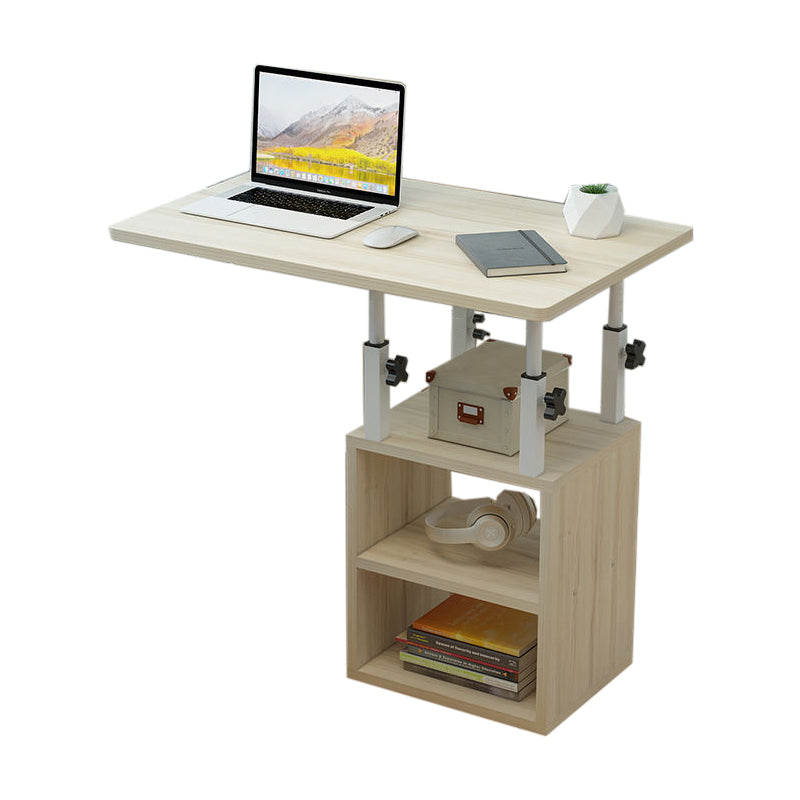Contemporary Adjustable Writing Desk Rectangular Standing Desk Converter 24"L x 16"W x 25"H White Clearhalo 'furn' 'furn_office_desk' 'Furniture' 'Office Desks' 'Office Furniture' 'office_desk' 5742225