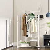 Nordic Hall Stand Stand Hooks and Castors Hall Tree Hanger Sala de dibujo