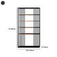 Contemporary Metal and Wooden Shelf Open Shelf Bookcase with Shelves Clearhalo 'Bookcases' 'furn' 'furn_bookcases' 'Furniture' 'Office Furniture' 5742460