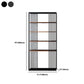 Contemporary Metal and Wooden Shelf Open Shelf Bookcase with Shelves Clearhalo 'Bookcases' 'furn' 'furn_bookcases' 'Furniture' 'Office Furniture' 5742461