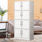 Contemporary Wardrobe Metal Freestanding Wardrobe Closet with Locks Clearhalo 'Armoires & Wardrobes' 'armoires_wardrobes' 'Bedroom Furniture' 'furn' 'furn_armoires_wardrobes' 'Furniture' 5742632