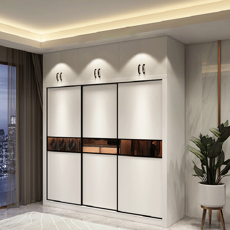 Eigentijdse garderobe armoire houten garderobe kast met planken