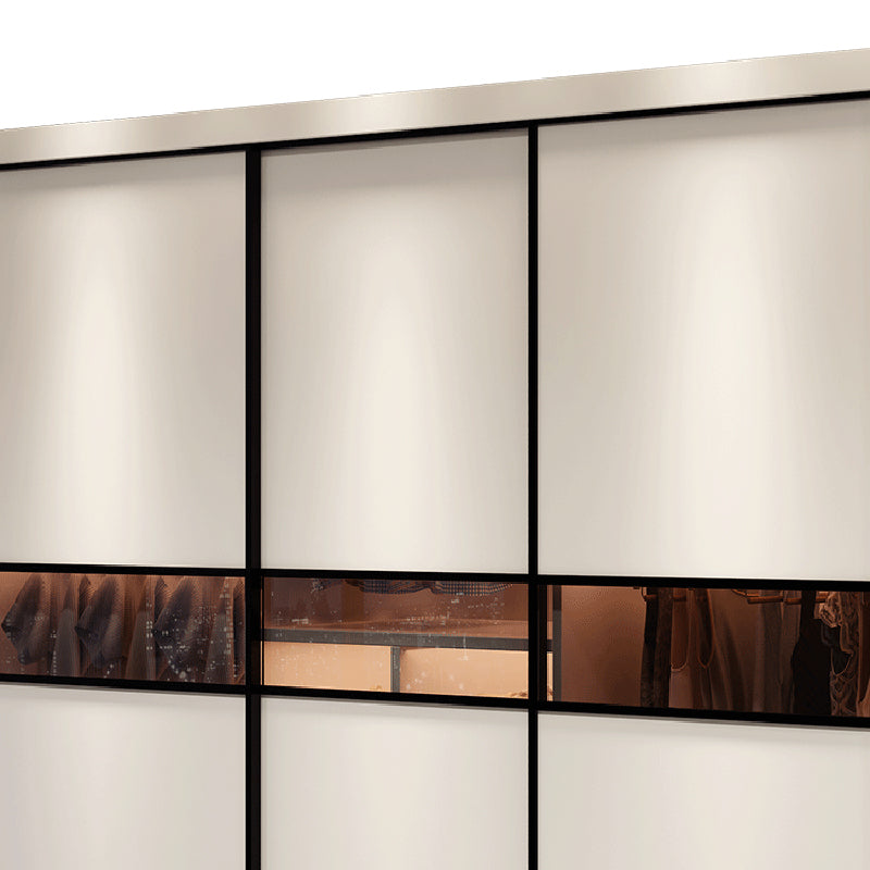 Eigentijdse garderobe armoire houten garderobe kast met planken