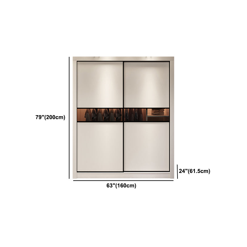 Eigentijdse garderobe armoire houten garderobe kast met planken