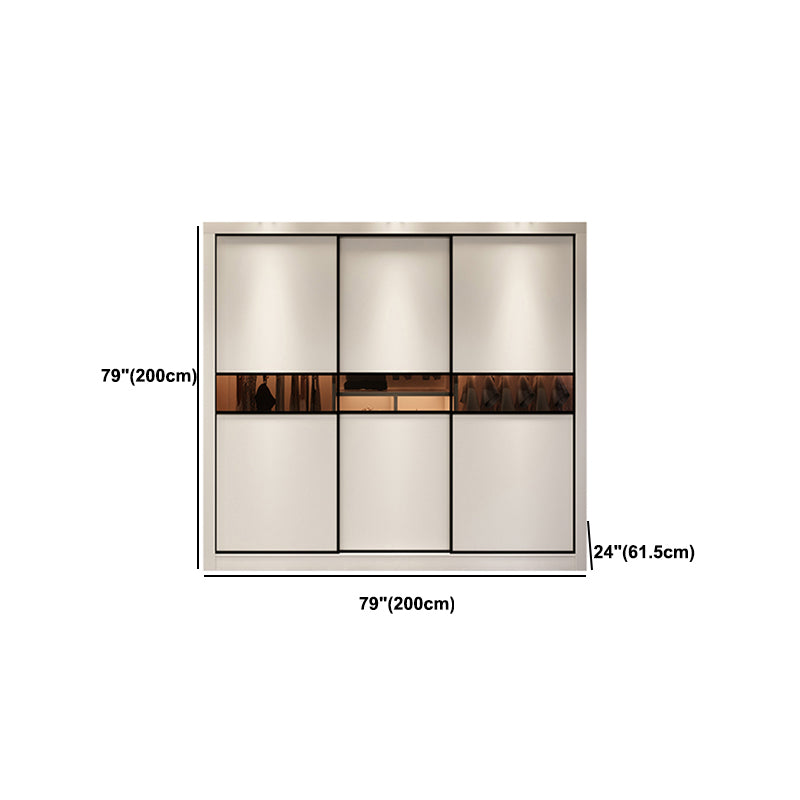 Eigentijdse garderobe armoire houten garderobe kast met planken