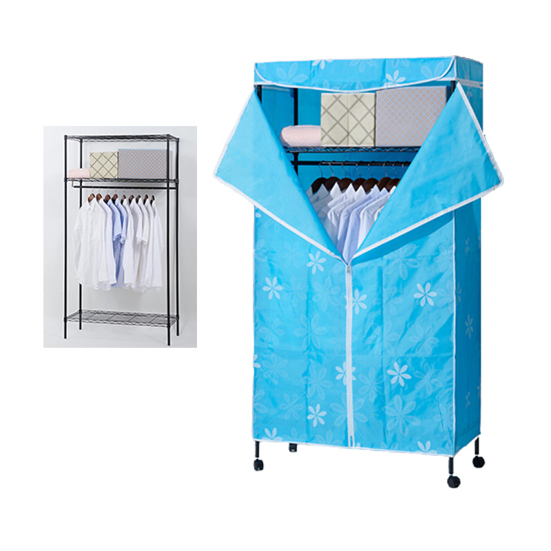 Hedendaagse stijl garderobe metaal verstelbare planken garderobe kast