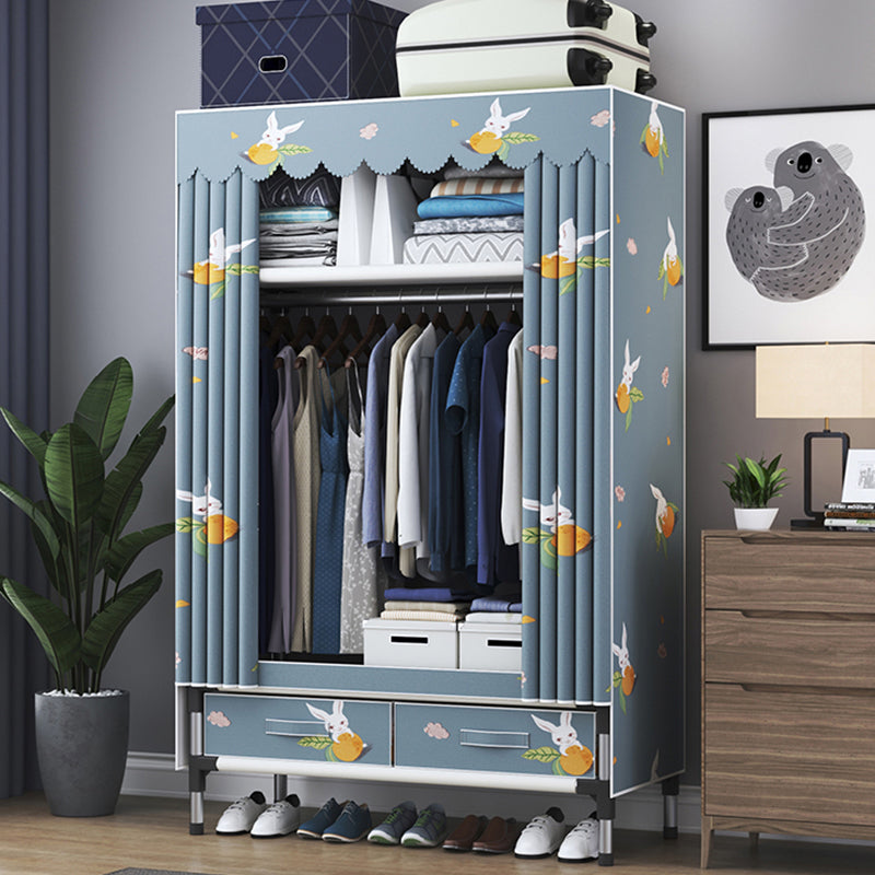 Hedendaagse stijl Garderobe Metal 1-deurs Garderobe Closet voor thuis