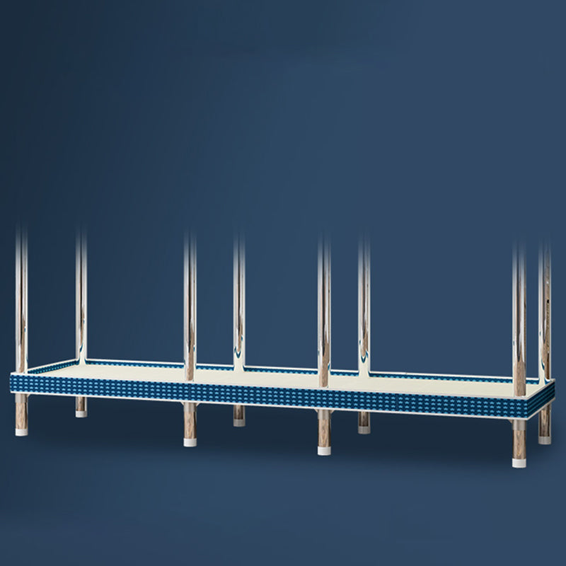 Contemporary Style Wardrobe Metal 1 Door Wardrobe Closet With Shelves