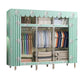 Contemporary Style Wardrobe Metal 1 Door Wardrobe Closet With Shelves