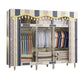 Contemporary Style Wardrobe Metal 1 Door Wardrobe Closet With Shelves