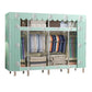 Contemporary Style Wardrobe Metal 1 Door Wardrobe Closet With Shelves