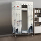 Modern Style Wardrobe Metal 1-Door Wardrobe Closet for Bedroom