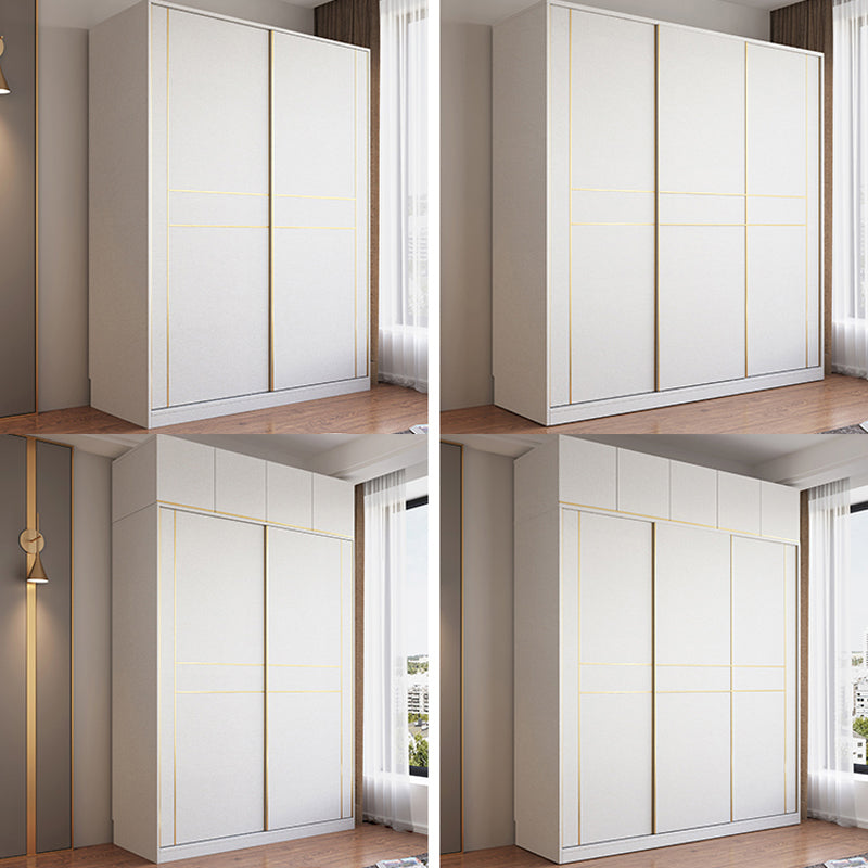 Armario de madera de estilo moderno Color blanco de madera suave armario de cajón cerrado