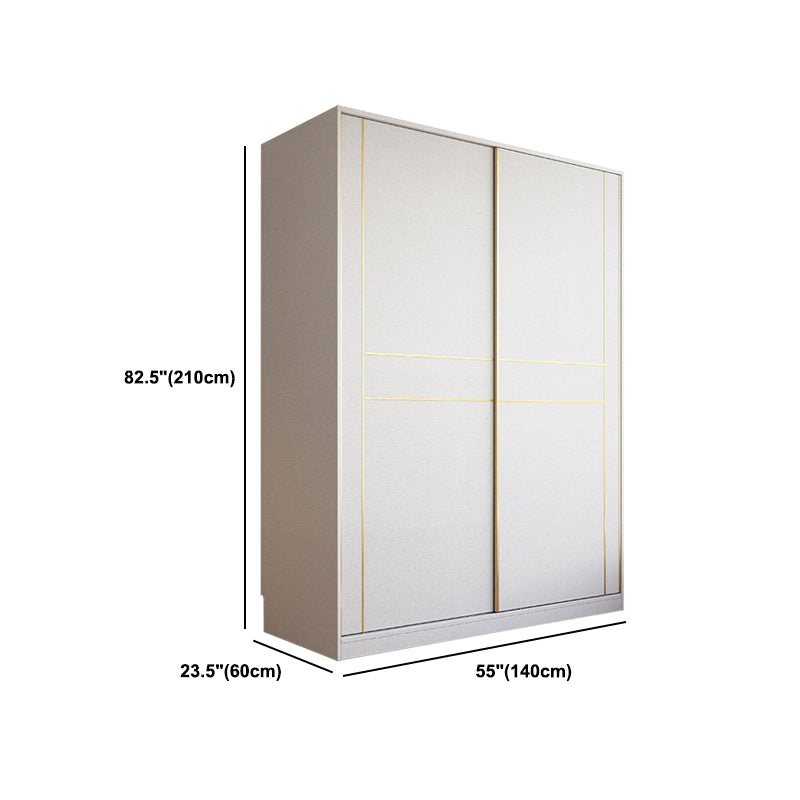 Armario de madera de estilo moderno Color blanco de madera suave armario de cajón cerrado