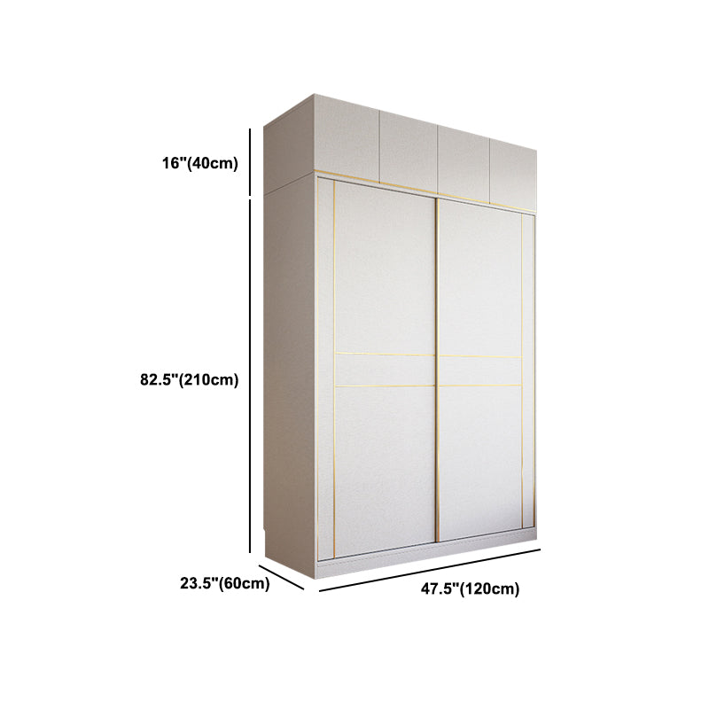 Armario de madera de estilo moderno Color blanco de madera suave armario de cajón cerrado