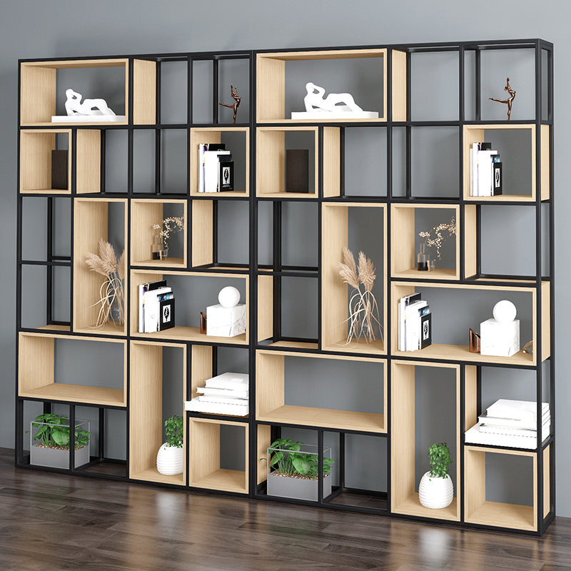 Modern Office Open Shelf Natural 11.81" W Engineered Wood Bookshelf Clearhalo 'Bookcases' 'furn' 'furn_bookcases' 'Furniture' 'Office Furniture' 5743095