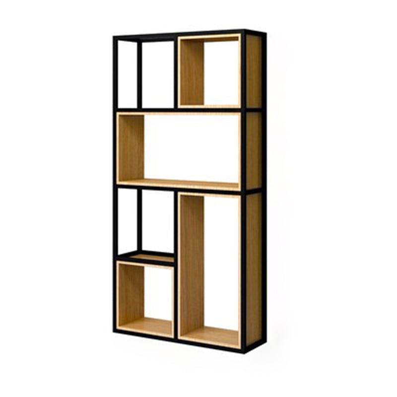 Modern Office Open Shelf Natural 11.81" W Engineered Wood Bookshelf 31.5"L x 11.8"W x 63"H Clearhalo 'Bookcases' 'furn' 'furn_bookcases' 'Furniture' 'Office Furniture' 5743096