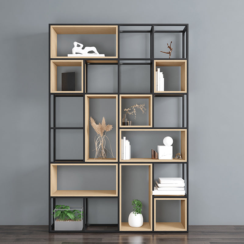 Modern Office Open Shelf Natural 11.81" W Engineered Wood Bookshelf Clearhalo 'Bookcases' 'furn' 'furn_bookcases' 'Furniture' 'Office Furniture' 5743102