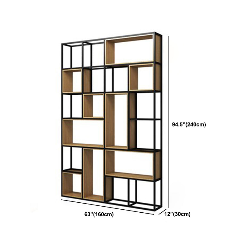 Modern Office Open Shelf Natural 11.81" W Engineered Wood Bookshelf Clearhalo 'Bookcases' 'furn' 'furn_bookcases' 'Furniture' 'Office Furniture' 5743120