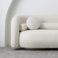 Modern Simple Wool Sofa 2/3-Seater Sloped Arm Sofa with Pillows