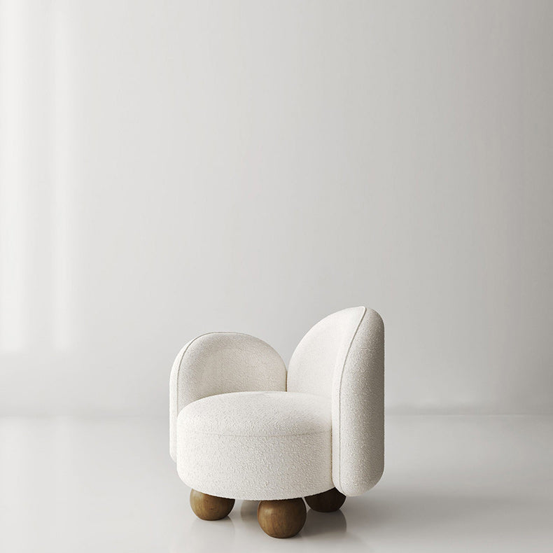 Modern Simple Wool Sofa 2/3-Seater Sloped Arm Sofa with Pillows