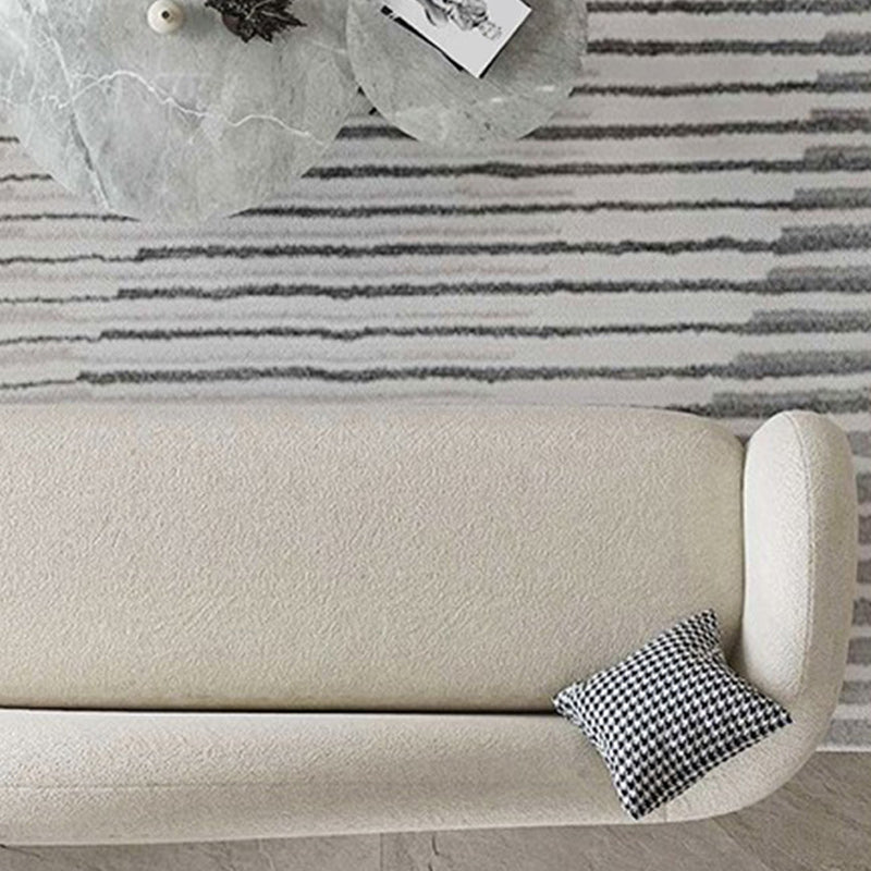 31,49 "divano curvo largo in lana bianco divano a braccio di smoking contemporaneo