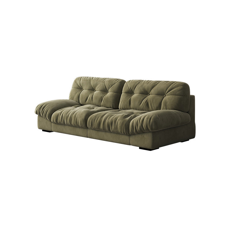 Contemporary Tufted Leather Sofa 41.34-In D Armless Living Room Sofa Clearhalo 'furn' 'furn_sofas' 'Furniture' 'Living Room Furniture' 'Sofa' 'sofas' 5743644