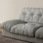 Contemporary Tufted Leather Sofa 41.34-In D Armless Living Room Sofa Clearhalo 'furn' 'furn_sofas' 'Furniture' 'Living Room Furniture' 'Sofa' 'sofas' 5743645