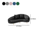 Contemporary Sloped Arm Sofa Velvet Curved Sofa for Living Room, Apartment