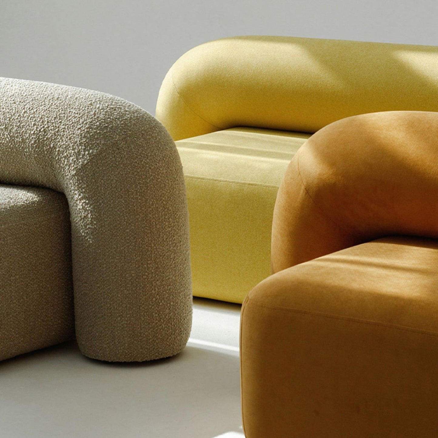 Modern Minimalist Velvet Sofa 2/3-Seater Armless Living Room Sofa Clearhalo 'furn' 'furn_sofas' 'Furniture' 'Living Room Furniture' 'Sofa' 'sofas' 5743691