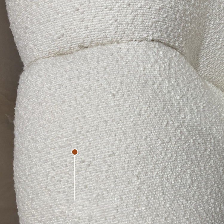 White Tuxedo Arm Sofa 39.37" Wide Contemporary Sofa for Living Room