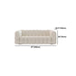 White Tuxedo Arm Sofa 39.37" Wide Contemporary Sofa for Living Room