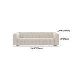 White Tuxedo Arm Sofa 39.37" Wide Contemporary Sofa for Living Room
