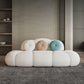Contemporary Armless Sofa Wool Cloud-Shaped Seating in Cream Clearhalo 'furn' 'furn_sofas' 'Furniture' 'Living Room Furniture' 'Sofa' 'sofas' 5743715