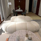 Contemporary Armless Sofa Wool Cloud-Shaped Seating in Cream Clearhalo 'furn' 'furn_sofas' 'Furniture' 'Living Room Furniture' 'Sofa' 'sofas' 5743722