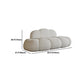 Contemporary Armless Sofa Wool Cloud-Shaped Seating in Cream Clearhalo 'furn' 'furn_sofas' 'Furniture' 'Living Room Furniture' 'Sofa' 'sofas' 5743728