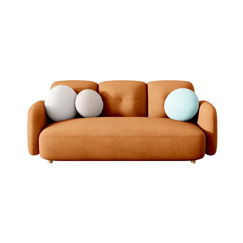 Contemporary Square Arm Sofa 28.74" Wide Standard Sofa for Living Room