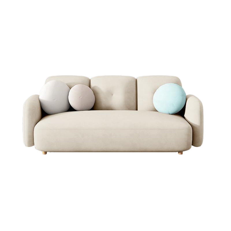 Contemporary Square Arm Sofa 28.74" Wide Standard Sofa for Living Room