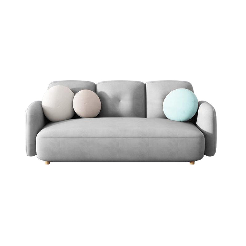 Contemporary Square Arm Sofa 28.74" Wide Standard Sofa for Living Room