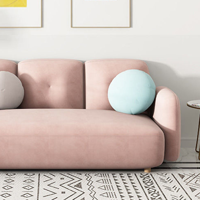 Contemporary Square Arm Sofa 28.74" Wide Standard Sofa for Living Room